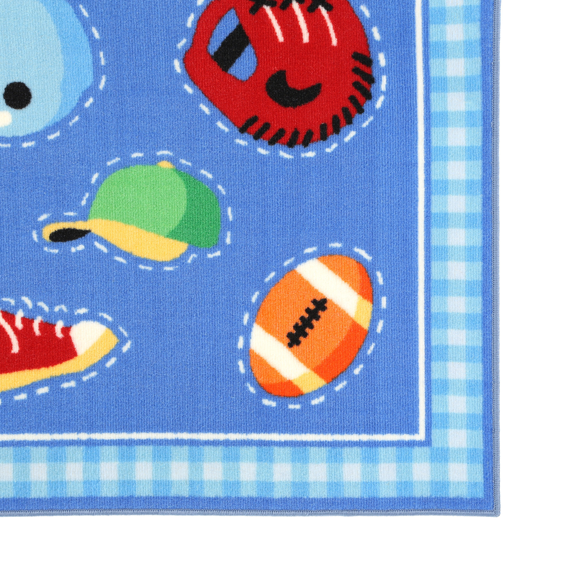 Fun Rugs Olive Kids Go Team! Sports Blue Area Rug & Reviews Wayfair